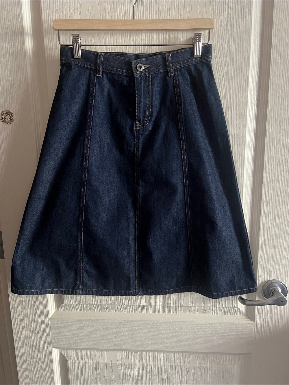 GAP Dark Blue Denim A-Line Skirt